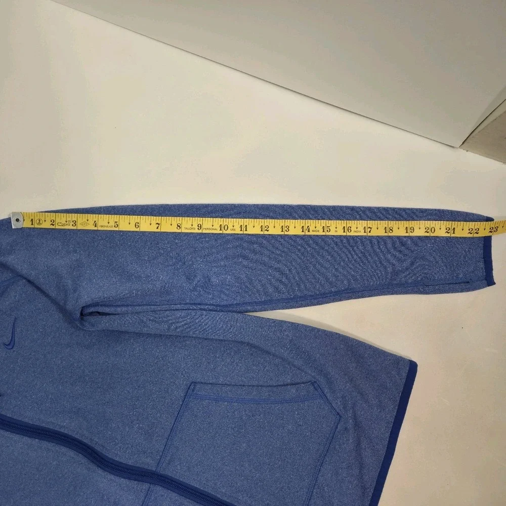 Nike Therma Fit Athletic Performance Full Zip Training Hoodie Blue Women's Small